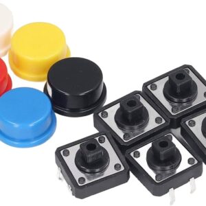 Pulsador 10mm con tapa plástica