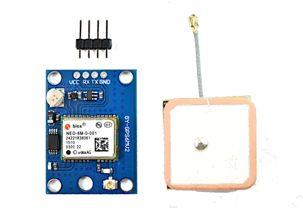 Sensor GPS Neo 6M con antena