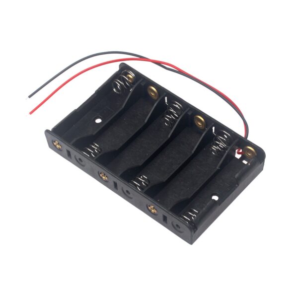 Portapilas AAA 6 canales 1.5Vx6